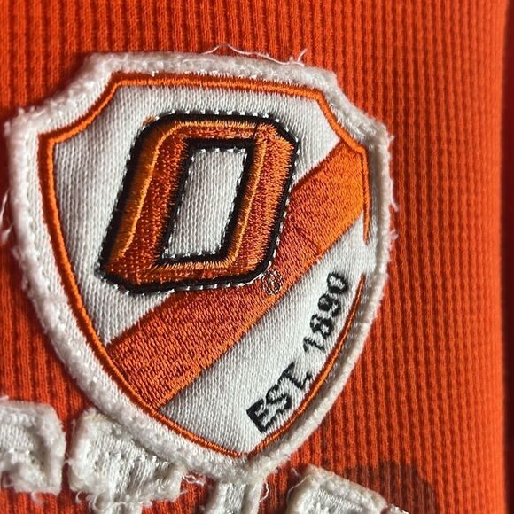 🏈🏀 Vintage OKLAHOMA STATE COWBOYS Zip Up Sherpa Lined Hoodie Jacket - L - EUC - Picture 9 of 12